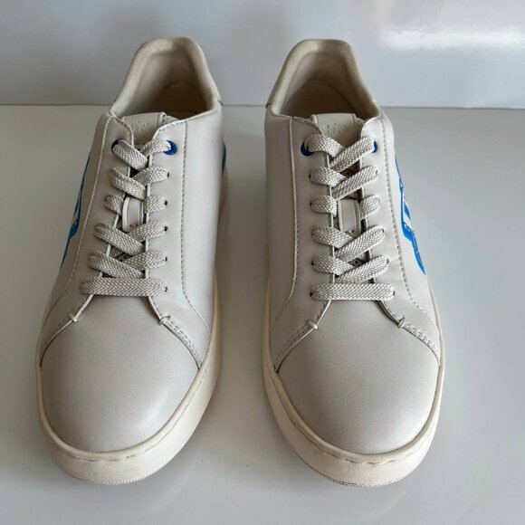 Coach Low-Top Sneakers – White/Blue Graphic – Size US 7.5D (EU 40.5) - Picture 5 of 9